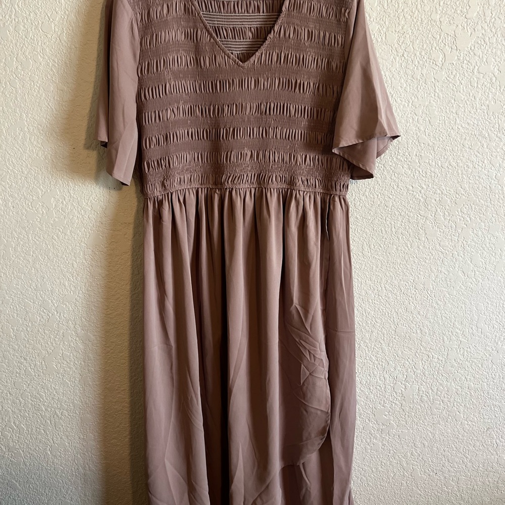 Elegant Mauve / Taupe Dress